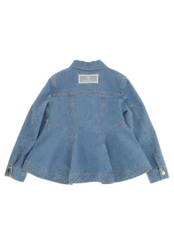 Elisabetta Franchi La Mia Bambina Giubbino Denim Svasato per Bambine