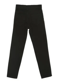 Elisabetta Franchi La Mia Bambina Jeans Nero con Patch per Bambine