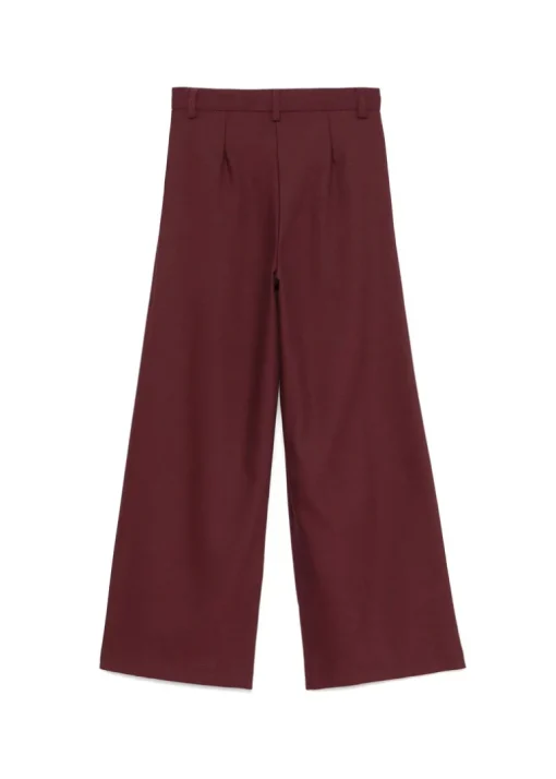 Elisabetta Franchi La Mia Bambina Pantaloni Bordeaux per Bambine