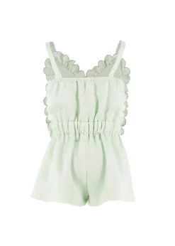 Elisabetta Franchi La Mia Bambina Tuta Menta con Ruches per Bambine