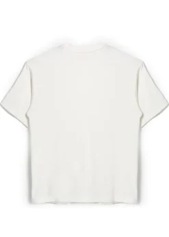 Elisabetta Franchi La Mia Bambina T-shirt Panna con Lettering per Bambine