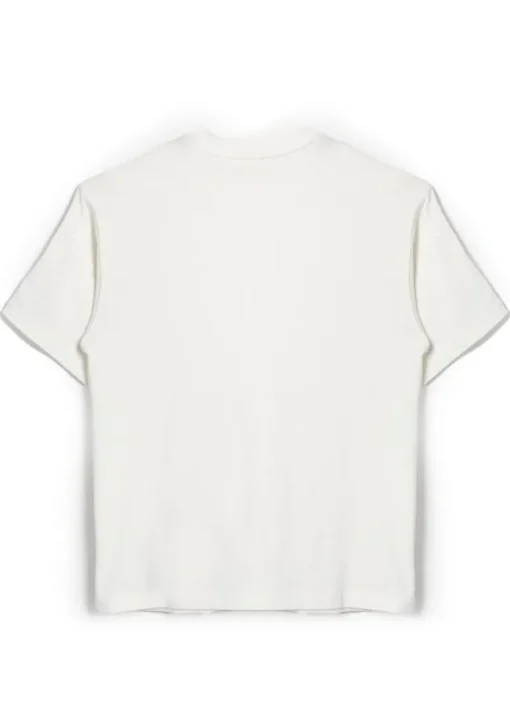 Elisabetta Franchi La Mia Bambina T-shirt Panna con Lettering per Bambine