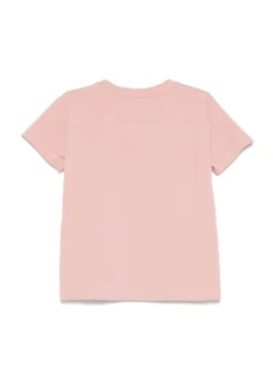 Elisabetta Franchi La Mia Bambina T-shirt Rosa con Ricamo per Bambine