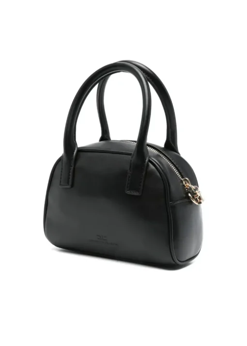 Elisabetta Franchi La Mia Bambina Borsa a Tracolla Nera con Logo per Bambine