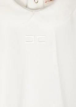 Elisabetta Franchi La Mia Bambina Tutina Panna con Logo per Neonate