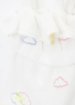 Elisabetta Franchi La Mia Bambina Pagliaccetto Panna per Neonate