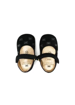 Elisabetta Franchi La Mia Bambina Ballerina Nera con Strass per Neonate