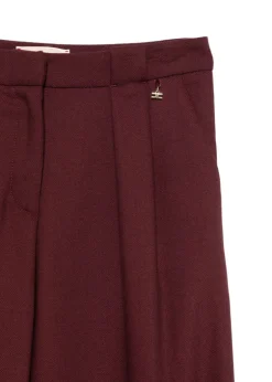 Elisabetta Franchi La Mia Bambina Pantaloni Bordeaux per Bambine