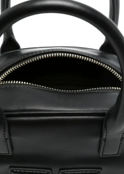 Elisabetta Franchi La Mia Bambina Borsa a Tracolla Nera con Logo per Bambine