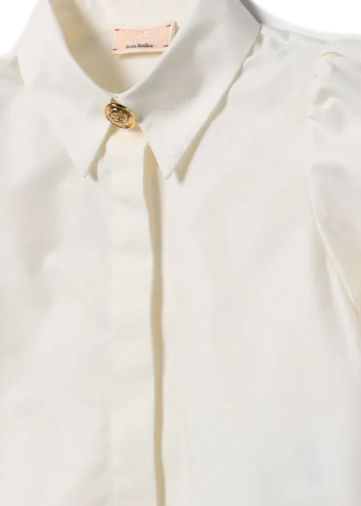 Elisabetta Franchi La Mia Bambina Camicia Panna per Neonate