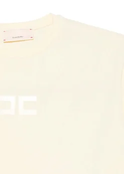 Elisabetta Franchi La Mia Bambina T-shirt Limone con Logo per Neonate