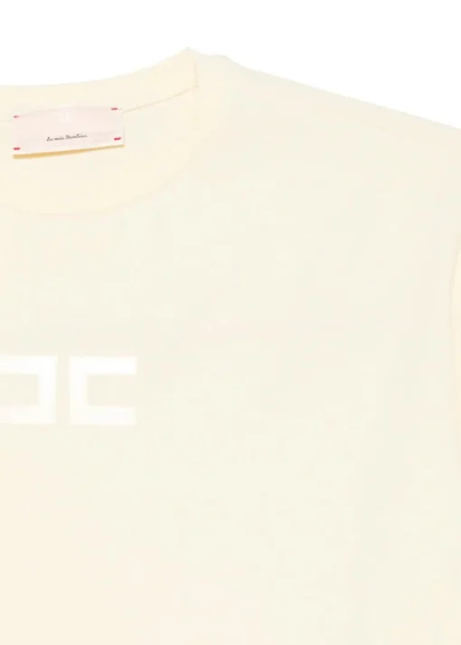 Elisabetta Franchi La Mia Bambina T-shirt Limone con Logo per Neonate