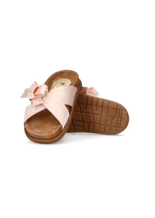 Elisabetta Franchi La Mia Bambina Ciabatta Rosa con Fiocco per Bambine