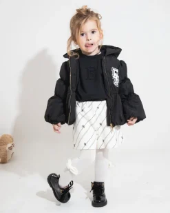 Elisabetta Franchi La Mia Bambina Piumino Nero per Neonate