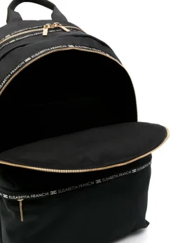 Elisabetta Franchi La Mia Bambina Zaino Nero con Logo