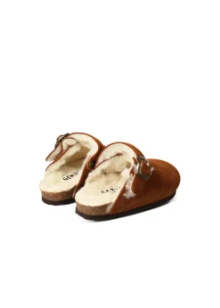 Genuins Kids Ciabatta Shetland Velour Wool Mandorla
