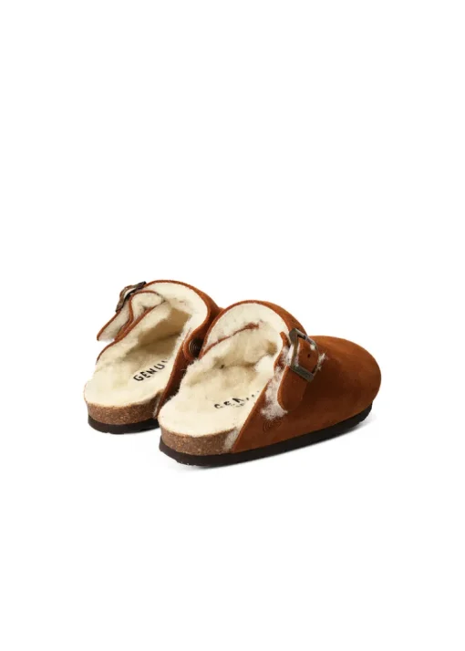 Genuins Kids Ciabatta Shetland Velour Wool Mandorla