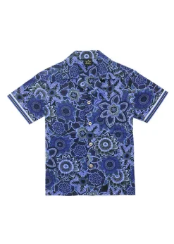 4GIVENESS Camicia Fantasia Floreale Blu per Bambini