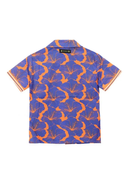 4GIVENESS Camicia Fantasia Viola/Arancione per Bambini