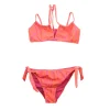 4GIVENESS Costume Bikini a Fascia Fantasia Zebrato per Bambine