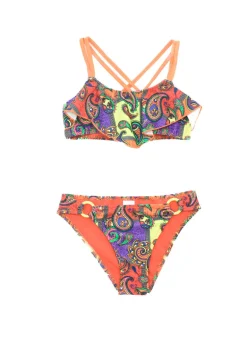 4GIVENESS Costume Bikini a Fascia Fantasia Cashemire per Bambine