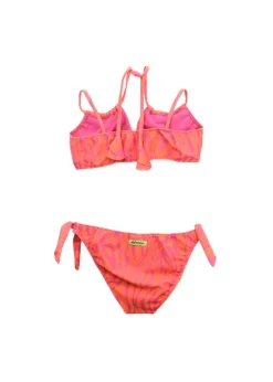 4GIVENESS Costume Bikini a Fascia Fantasia Zebrato per Bambine