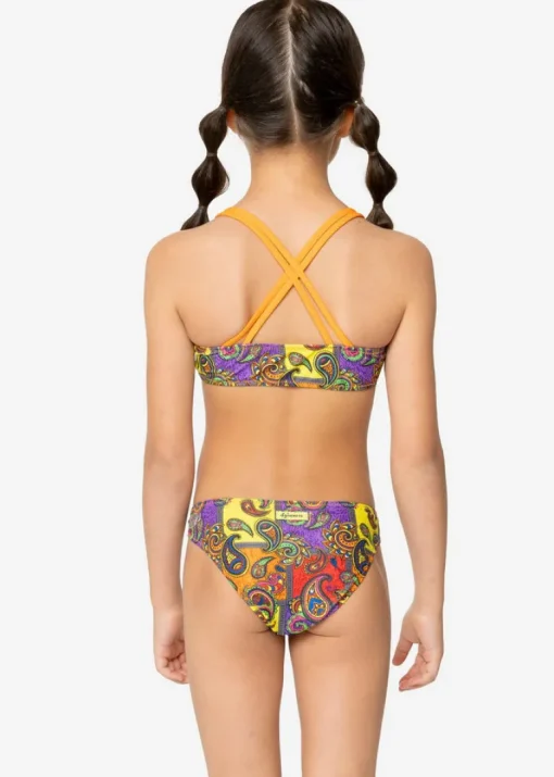 4GIVENESS Costume Bikini a Fascia Fantasia Cashemire per Bambine