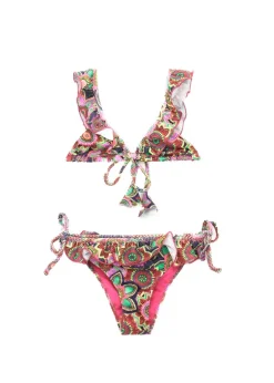 4GIVENESS Costume Bikini Fantasia Tropical Bouquet per Bambine