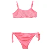 4GIVENESS Costume Bikini Fucsia a Fascia con Strass per Bambine