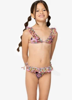 4GIVENESS Costume Bikini Fantasia Tropical Bouquet per Bambine