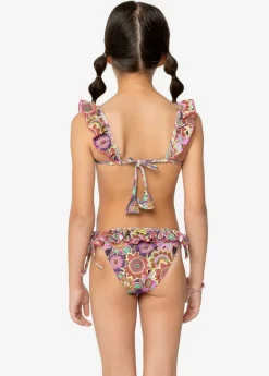 4GIVENESS Costume Bikini Fantasia Tropical Bouquet per Bambine