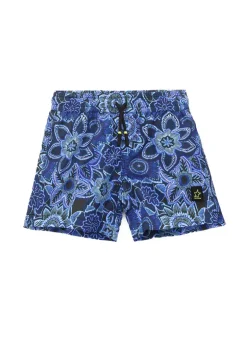 4GIVENESS Costume Boxer Fantasia Floreale Blu per Bambini
