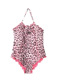 4GIVENESS Costume Monokini Fantasia Maculata Rosa per Bambine