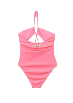 4GIVENESS Costume Monokini Fucsia con Strass per Bambine