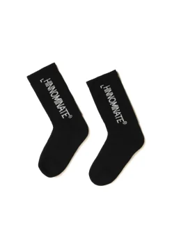 Hinnominate Kids Calzini Neri con Logo per Bambini