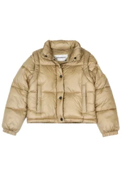 Hinnominate Kids Giubbino Nocciola con Maniche a Zip