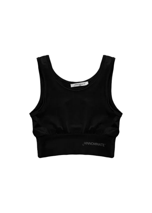 Hinnominate Kids Top Nero con Logo per Bambine