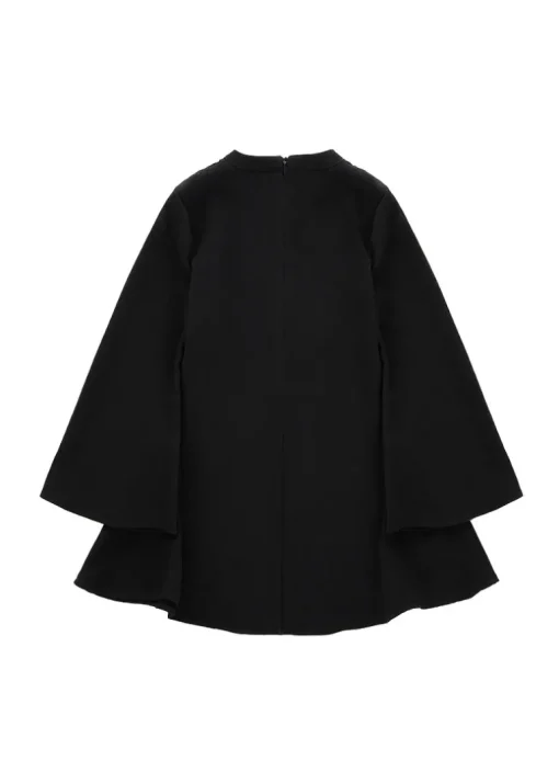 Iceberg Kids Abito Nero con Applicazione Strass per Bambine