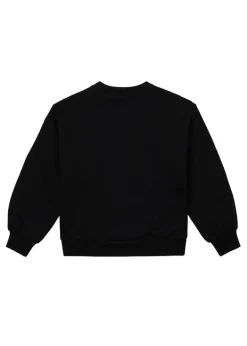 Iceberg Kids Felpa Nera con Logo e Daffy Duck per Bambine