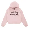 Iceberg Kids Felpa Rosa con Cappuccio con Stampa