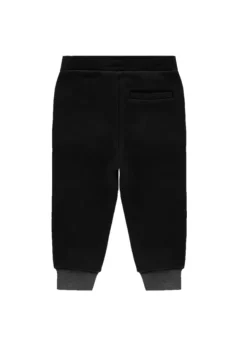 Iceberg Kids Pantaloni Joggers Neri con Patch per Neonati