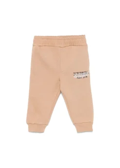 Iceberg Kids Pantaloni Sabbia Jogger con Ricamo per Neonati