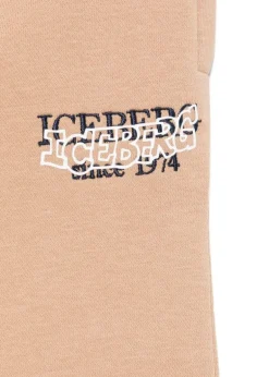 Iceberg Kids Pantaloni Sabbia Jogger con Ricamo per Neonati