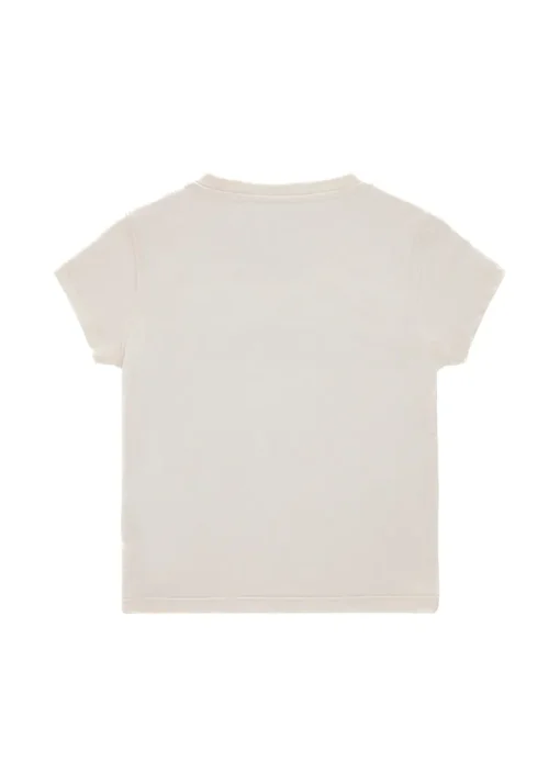 Iceberg Kids T-shirt Bianca con Strass Logo per Bambine
