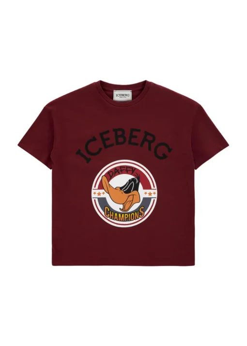 Iceberg Kids T-shirt Bordeaux Daffy Champions per Bambini