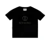 Iceberg Kids T-shirt Nera Crop con Logo Borchiato per Bambine