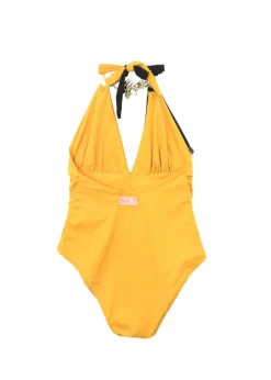 Ilaria Vitagliano Costume Monokini Giallo/Nero per Bambine
