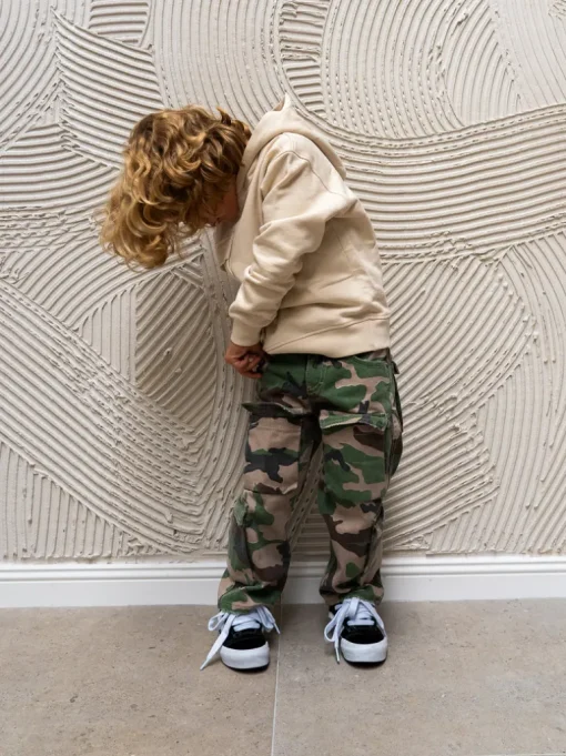 I'm Brian Felpa Panna con Tasche per Bambini