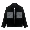 I'm Brian Giubbino Camicia Nero con Tasche per Bambini