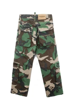 I'm Brian Pantaloni Militari Verdi per Bambini